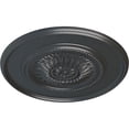 thumbnail image 3 of 41 1/8"OD x 2 1/2"P Large Floral Ceiling Medallion, Hand-Painted Pewter, 3 of 6