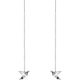 thumbnail image 1 of Pendientes colgantes con diseño de grulla de papel de origami, plata de ley, buena suerte, lindo enhebrador de borlas, cadena larga, línea de oreja, pendientes minimalistas, regalos de joyer, 1 of 5