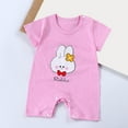 thumbnail image 2 of NOLDARES Newborn 3 6 12 18 Months Baby Boys Summer Clothes Cute Print Outfit Onesie Bodysuit Infant Clothes (Hot Pink,12-18 Months), 2 of 4