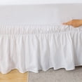thumbnail image 4 of Falda de cama abatible cama elástica ajustable colchón de poliéster con volantes colchón decoración suministros de cama, 200x200 + 40, blanco Speravity HA004051-02, 4 of 7