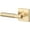 Satin Brass, variant on Sure-Loc AP100-SQ 15 GRIP-SM 26 Aspra Square Non-Turning One-Sided Dummy Door Lever -