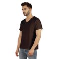 thumbnail image 2 of Inkmeso T-Shirt de Base à Col en V pour Homme, Manches Courtes, Uni, Coupe Régulière, en Coton, 2 of 7