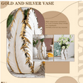 thumbnail image 5 of Light Luxury Gold Painted Ceramic high-end vases-Elegant Home Decor-Flower Vase/Contemporary Design - Wedding Table Accent - Boho Pottery, 5 of 6