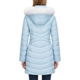 thumbnail image 3 of Wantdo Women's Plus Size Coat Padded Winter Jacket Waterproof Winter Snow Coat Light Blue 2XL, 3 of 11