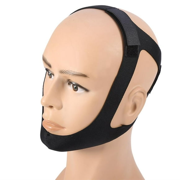 Garosa Stop Snoring Chin Strap, Snore Belt Chin Support, Stop Snoring Chin Strap Anti Snore Belt Apnea Jaw Support Solution Sleep