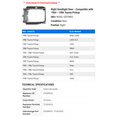 thumbnail image 2 of Right Headlight Door - Compatible with 1984 - 1986 Toyota Pickup 1985, 2 of 2