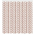 thumbnail image 3 of Ambesonne Bacon Shower Curtain, Delicious Protein Meal, 69"Wx75"L, Burnt Orange Pale Maroon, 3 of 3