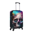 thumbnail image 3 of Fotbe Modern Abstract Colorful Skull B Luggage Cover Protector,Suitcase Protector,Scratch and Dirt Resistant,Fits 18-32 Inch Luggage-Medium, 3 of 9