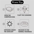 thumbnail image 5 of Ywuzuh Chair Cushions, Thick Dining Kitchen Chair Pads, with Ties and Removable Cover, Indoor Dining Room Chair Cushions, 5 of 9