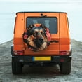 thumbnail image 6 of Sikiie Colorful Flower German Shepherd PVC Leather Spare Tire Wheel Cover Spare Tire Cover, for Car Truck SUV Camper Trailer Universal Fit(14-17in)-17 inch, 6 of 6