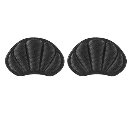 2Pcs/set Heel Protectors Liner Grip Thick Shoe Grips Protection Pad Black 9.3x6.5x0.7cm