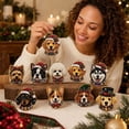 thumbnail image 6 of Lucahom DIY Pearl Art Christmas Ornament Kit for Adults, 10 Pcs Pearl Painting Hanging Ornaments with Dog, Christmas Tree Hanging Decorations for Kids, Xmas Decor, 2.95 in, 1 Set, 6 of 6