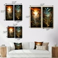 thumbnail image 4 of Designart "Baobab Tree The captivate II" Tree Baobab Wall Art Set Of 2 - Orange Floral Canvas Set For Living Room Decor, 4 of 7