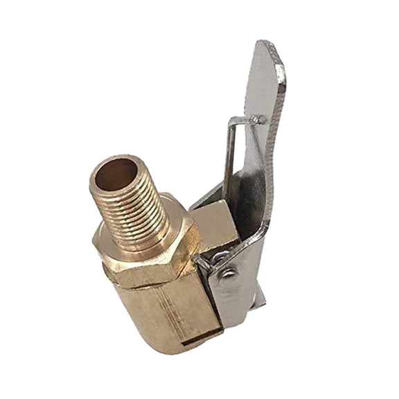 Tire Inflator Air Chuck End With Clamp Connector Air Compressor Portable Inflator Tire Air Compressor Chuck Hose