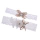 thumbnail image 4 of Liga de Lazo para Nupcias + Jarretera para arrojar Nupcial de Cristal Diamante Artificial Accesorio para Matrimonio Decoración Yotijar Conjunto de liga de boda, 4 of 9