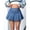 Dark Wash, variant on Womens Dark Wash Pleated Denim Mini Skirt, Casual A-Line Style