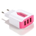 thumbnail image 1 of EU Plug Triple USB Port Wall Home Travel AC Power Charger Adapter, 1 of 3