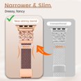 thumbnail image 3 of Wearlizer Slim Braided Magnetic Band Compatible with Apple Watch Band 38/40/41/42/44/45/46/49mm Women, 16mm Stretchy Nylon Celtic Knot Dressy Strap for iWatch Series 11 10 9 8 7 SE Ultra 3 2 1, 3 of 8