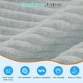 thumbnail image 6 of BALUS U-Shaped Sectional Sofa, Corduroy Couch with Modular Design, 6-Seater Cloud-Like Living Room Sofa & Removable Ottomans, Light Grey, 6 of 7