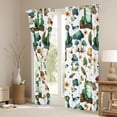 thumbnail image 3 of Homewish Kawaii Green Frog Blackout Curtains Set of 2 (52x84 Each) for Teens,Botanical Mushroom Window Curtains,Flowers Butterflies Curtains and Drapes,Luxury Bedroom Decor, 3 of 6