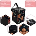 thumbnail image 2 of Gingerbread Man Foldable Car Garbage Can with Lid - Leak-proof Mini Trash Can, Hanging Storage Bag for Auto, 2 of 6