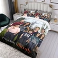 thumbnail image 3 of Familia Moderna Conjunto de sábanas temático, trío de piezas, cómodo y amigable con la piel, diseño único, regalo de decoración para el hogar para familiares, amigos y fans,140cm *210cm, 3 of 6