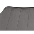 thumbnail image 7 of Maklaine 26.25" Faux Leather and Fabric Counter Stool in Roman Gray, 7 of 7