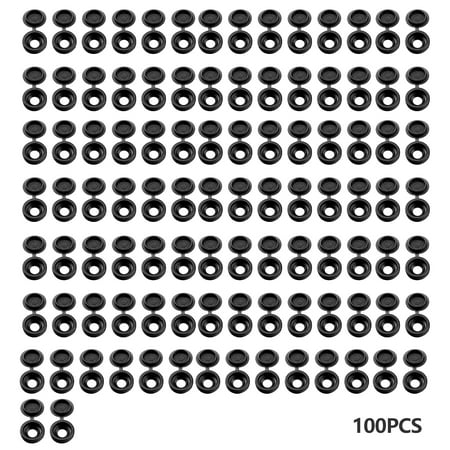 

100pcs Flip Top Hinged Cover Decorative Accessory Screw Cap Easy Apply