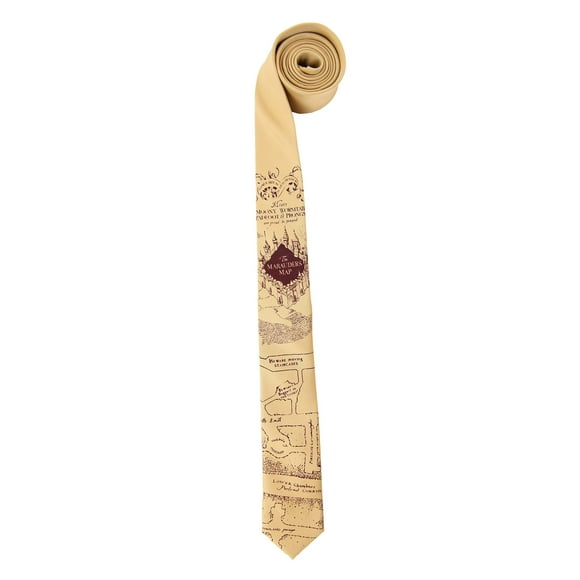 Adult Harry Potter Necktie Marauders Map