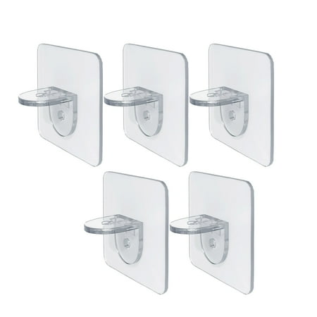 

Home Decor 2PC Partition Paste No Punching Wardrobe Layer Partition Support No T-race Paste Item Storage Rack Shelf