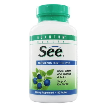 Quantum Health - SEE with Lutein, Nutrition for Eyes - 180 Tablets