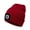 Red, variant on Morttic Unisex LED Beanie Hat USB Rechargeable Autumn Winter Warm Outdoor Hiking Camping Knitting Hat with Headlamp, Black