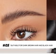 thumbnail image 4 of Espoce Pack de 2 lápices para cejas microblading impermeables, marrón oscuro, 4 of 9