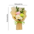 thumbnail image 3 of Set de regalo ramo de flores de carnel con jabón de rosa artificial - Mini arreglo floral simulado, decoración aromática duradera, regalo romántico para mamá o esposa, 3 of 6