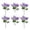 B, variant on Hyacinth Silk Flower Decorative Arrangement for Gardens Outdoor Spaces Shopping Malls and Real Estate Projects 6PCS
