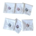thumbnail image 2 of Paquete de 6 Pañuelos Bordados de Encaje Floral Suave de Algodón para Mujer para Fiesta de Boda, 2 of 8