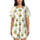 thumbnail image 1 of Fotbe Lovely Avocado Conjunto de Pijama Estampado para Mujer, 2 Piezas, Ropa de Dormir con Camiseta de Manga Corta y Shorts Suaves-Medium, 1 of 6