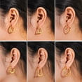 thumbnail image 2 of Juego de 6 Pares de Pendientes JeenMata con Cierre de Aro y Diseños Variados para Mujer, 2 of 5