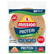 Mission Super Soft Protein Plant Powered Tortilla Wraps, 9 oz, 6 Count