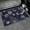 Cute Wildflowers, Butterflies and Dragonflies, variant on Diatomaceous Earth Bath Mat,Abstract dark flowers in golden line Non-Slip Volume Super Absorbent Fast Drying for Bathroom kitchen mat,Eco-Friendly Easy to Clean 16×24Inch (40 * 60cm)