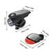 thumbnail image 2 of Juego de luces solares para bicicleta, luz delantera recargable por USB, luz solar impermeable para bicicleta y luz trasera solar para bicicleta, luz delantera y luz trasera con 2 modos, 2 of 5