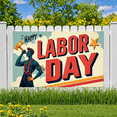 thumbnail image 5 of Bold Design Labor Day Custom Holiday Celebration Event Banner for Outdoor Decoration Indoor Party Office Display, 5 of 7