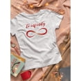 thumbnail image 3 of Smartprints Womens Graphic Tee - Valentine's To Infinity - Regular Fit 100% Cotton, 3 of 4