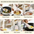 thumbnail image 3 of Silne Cooking Utensil Set, 43 PCS Heat Resistant Kitchen Utensil Gadgets Set-Stainless Steel Handle- Kitchen Spatula Tools for Nonstick Cookware, Pots and Pans Accessories (Khaki), 3 of 7