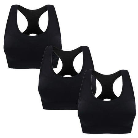 

3PCS Summer Women Y-Shaped Seamless Sports Bra Quick Dry Shockproof Running Gym Fitness Breathable Underwear