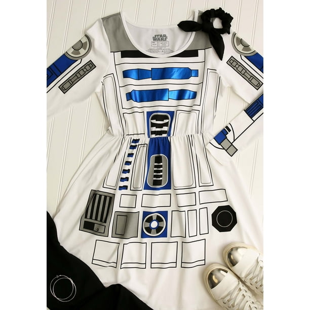 star wars r2d2 skater dress Star Wars R2 D2 Costume Skater Dress Size Small Cosplay Halloween Costume