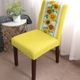 thumbnail image 2 of Dining Chair Slipcover, Sunflower Summer Flower Yellow Floral Chair Protector Stretch Parsons Chair Covers for Dining Room, Restaurant, Kitchen, Party, Set of 8, 2 of 5