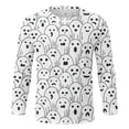 thumbnail image 4 of T-shirt à Col Rond à Manches Longues pour Homme, Automne et Hiver, Grande Taille, Décontracté, Rétro, Imprimé Intégral, Festival d'Halloween, 4 of 4