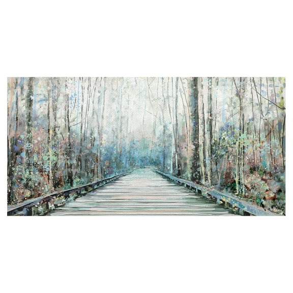 Masterpiece Art Gallery Summer Journey Forest Path by Studio Arts Canvas Art Print