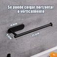 thumbnail image 3 of Porta Rollos de Cocina No es Necesario Perforar, Acero Inoxidable 304 Porta Servitoallas Cocina, Soporte para Toallas de Papel Paper Towel Holder (Negro), 3 of 4